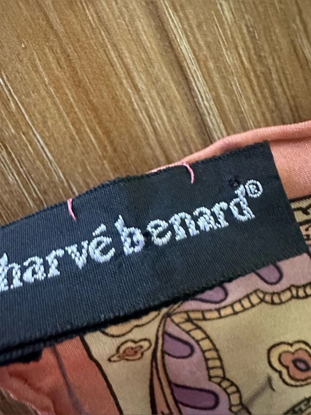 Harve Benard Vintage Silk Paisley Scarf Signed